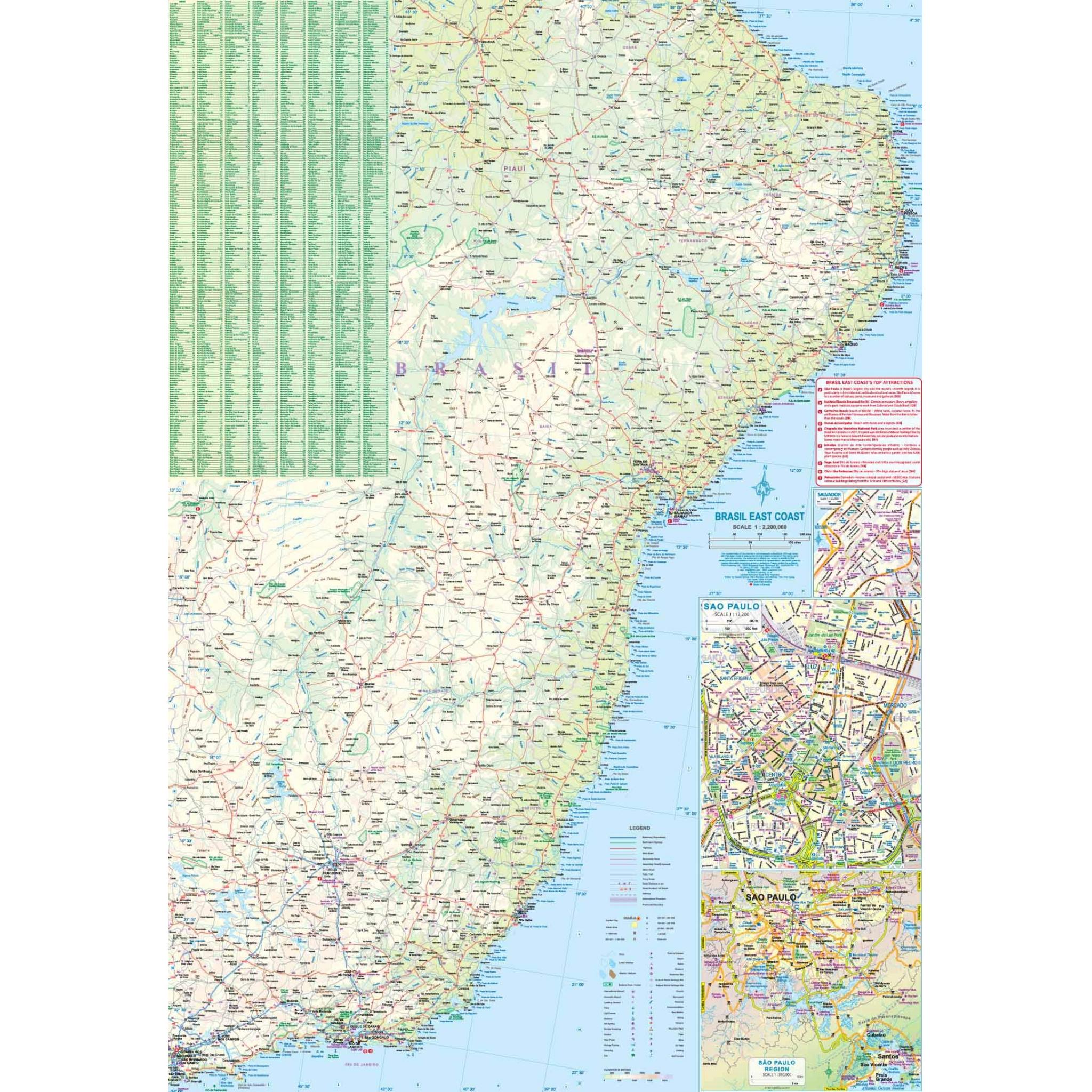 ITMB - Rio de Janeiro and Brazil - Folding Travel Map - Image 3