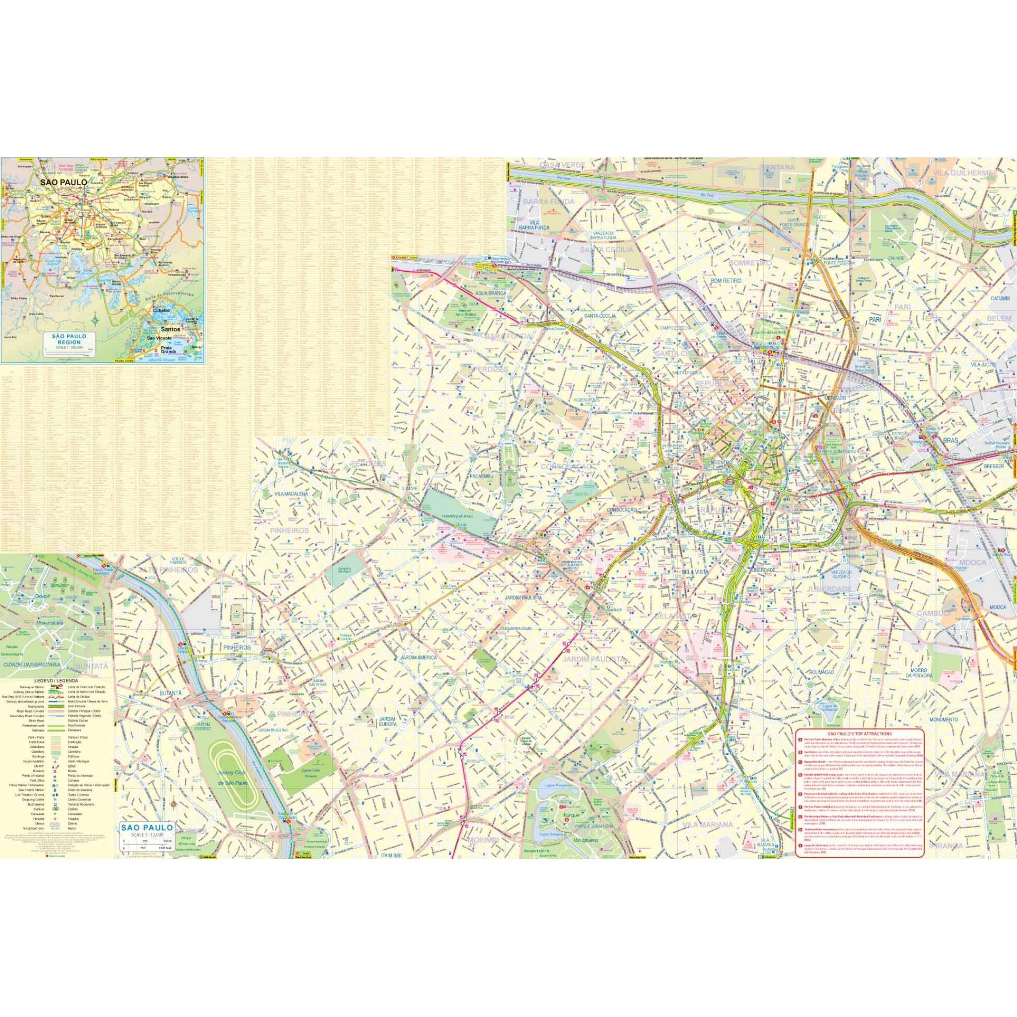 ITMB - Sao Paulo and Southern Brazil - Folding Travel Map - Image 4