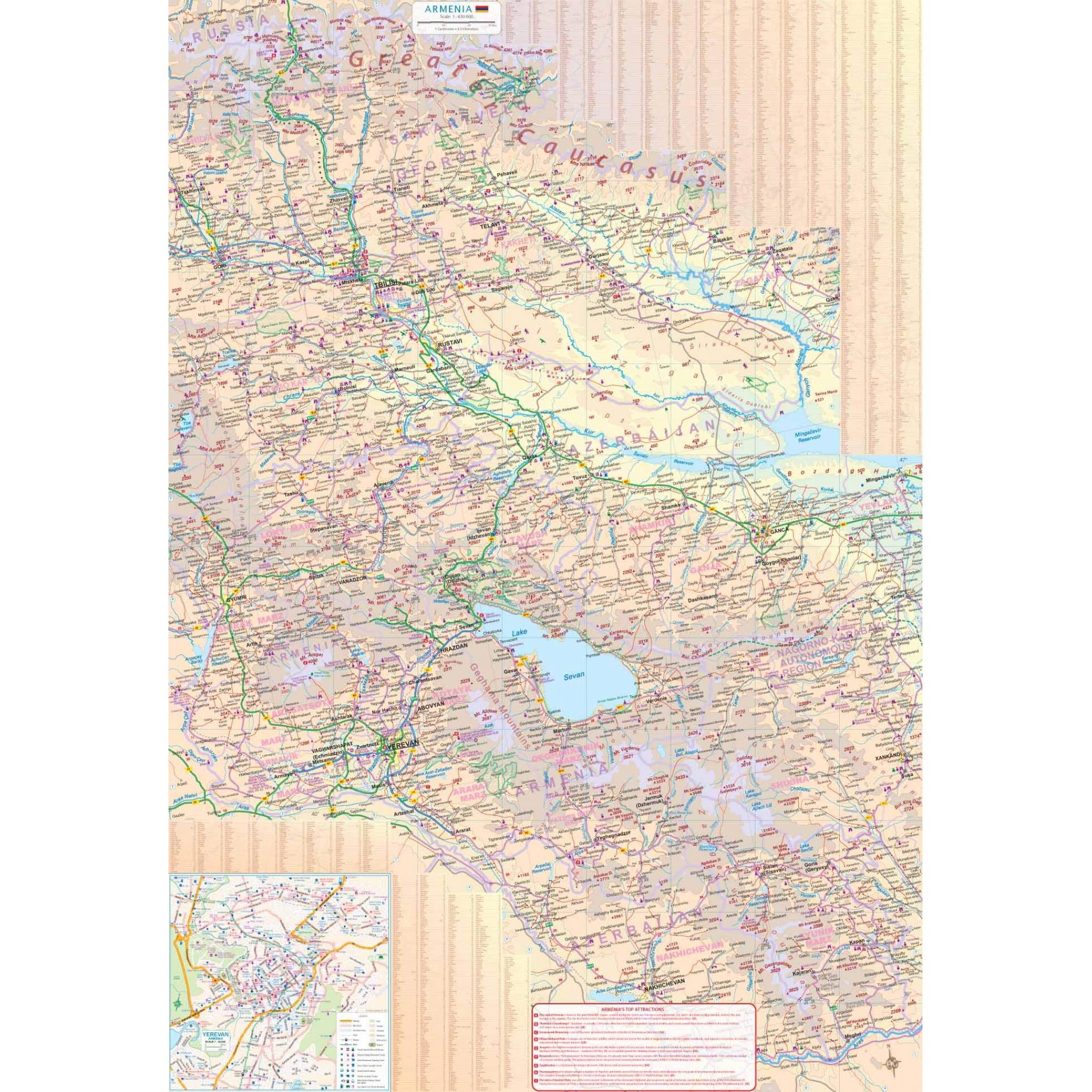 ITMB - Georgia and Armenia - Folding Travel Map - Image 3