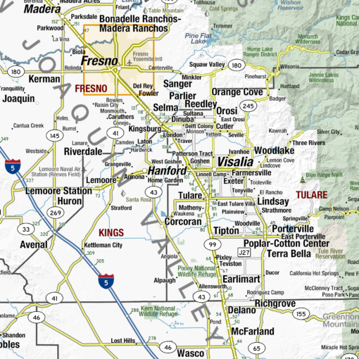 California State Wall Map by MapShop - Image 2