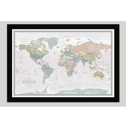 Personalized World Odyssey Wall Map by South of Kings - Image 8