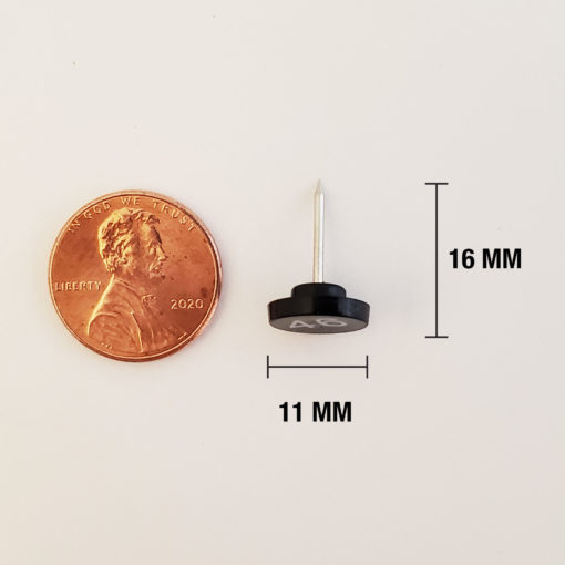 Numbered Push Pins - Black - Image 2
