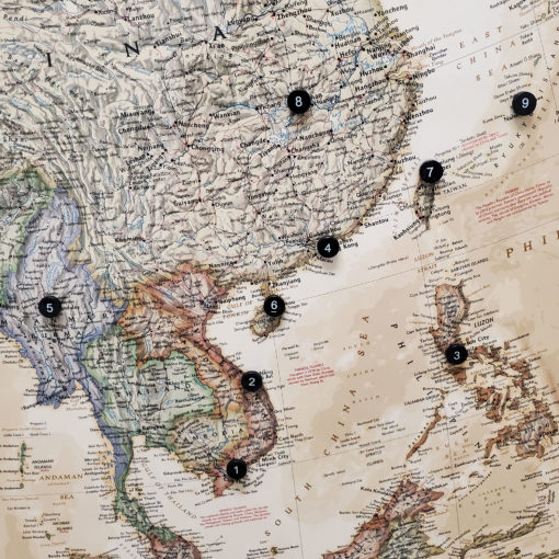 Numbered Push Pins - Black - Image 6