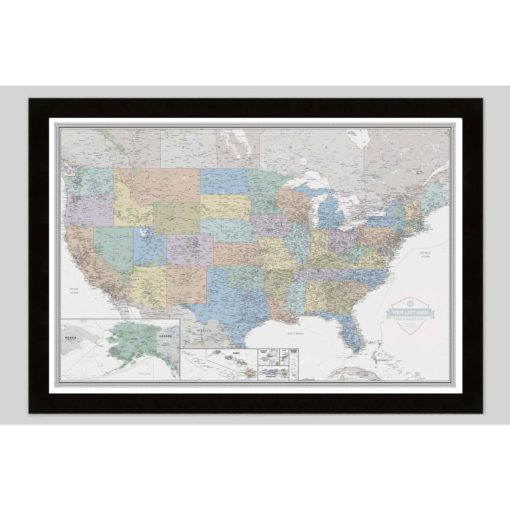 Personalized United States Odyssey Wall Map by South of Kings - Image 9
