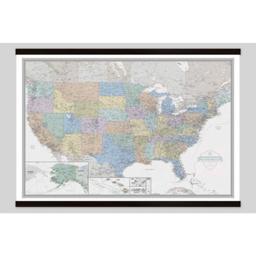 Personalized United States Odyssey Wall Map by South of Kings - Image 7