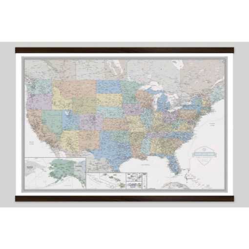 Personalized United States Odyssey Wall Map by South of Kings - Image 6
