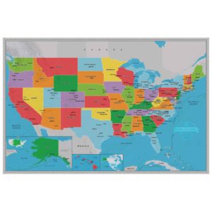 Personalized United States Scholar Wall Map by South of Kings