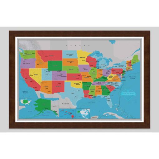 Personalized United States Scholar Wall Map by South of Kings - Image 8