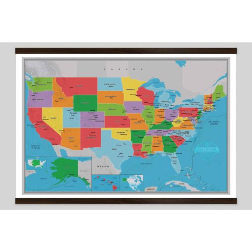 Personalized United States Scholar Wall Map by South of Kings - Image 6
