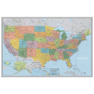 Personalized United States Voyager Wall Map South of Kings