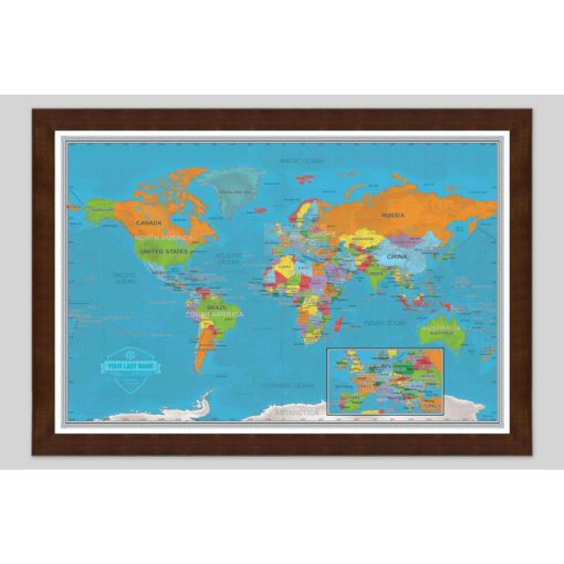 Personalized World Scholar Wall Map by South of Kings - Image 8