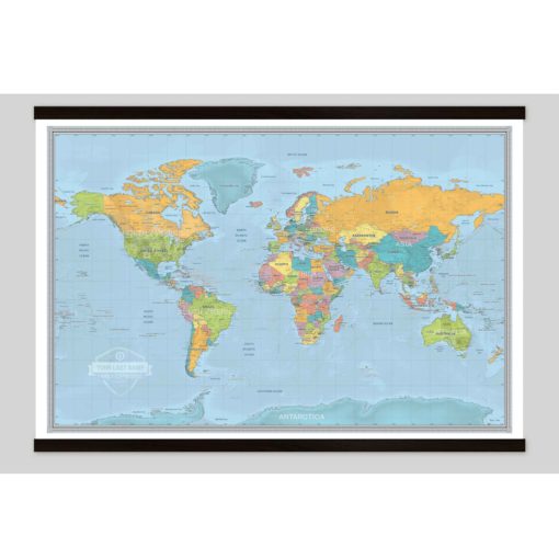 Personalized World Voyager Wall Map by South of Kings - Image 7