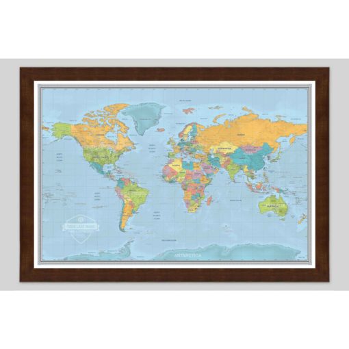 Personalized World Voyager Wall Map by South of Kings - Image 8