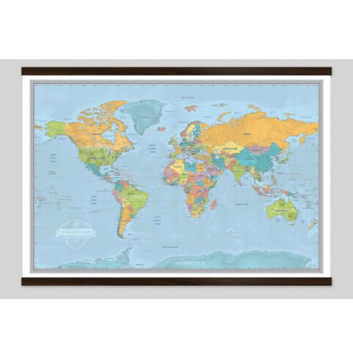 Personalized World Voyager Wall Map by South of Kings - Image 6