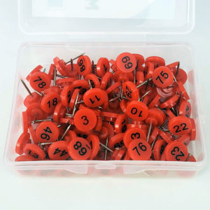 Numbered Push Pins - Black - The Map Shop