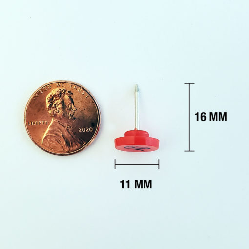 Numbered Push Pins - Red - Image 2