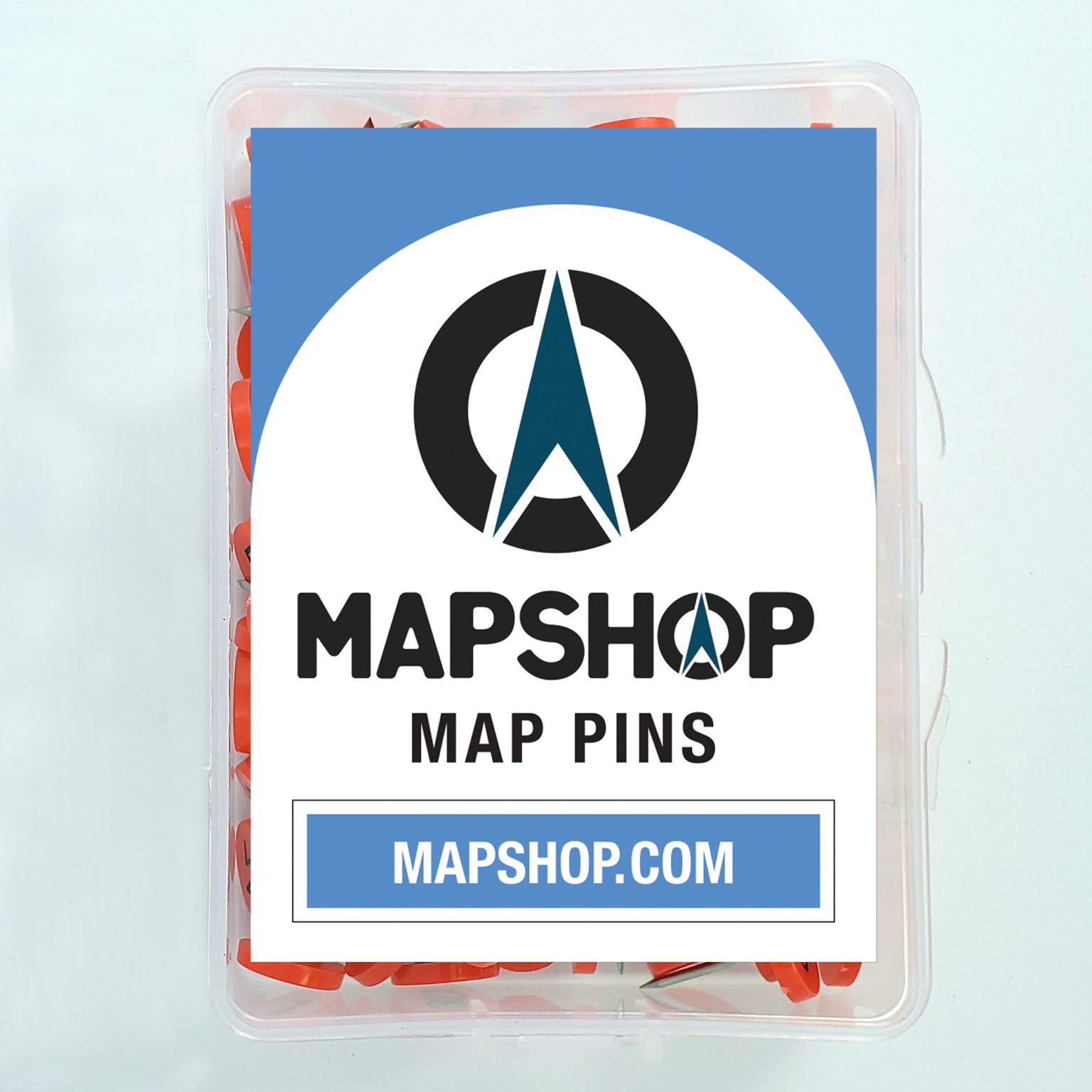 Numbered Push Pins Red The Map Shop
