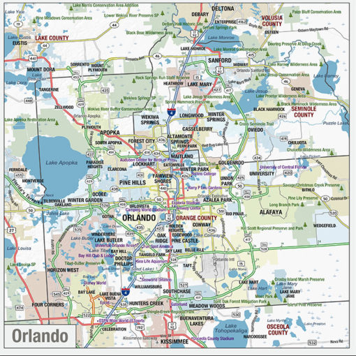 Florida State Wall Map by MapShop - Image 3