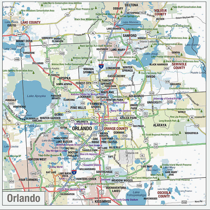 Hillsborough County, Florida by Map Sherpa - The Map Shop