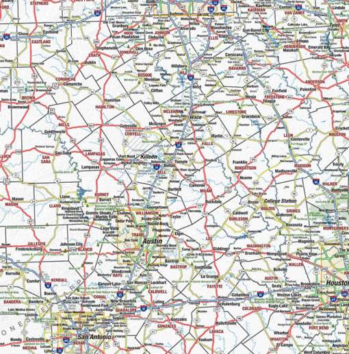 Texas State Wall Map by MapShop - Image 2