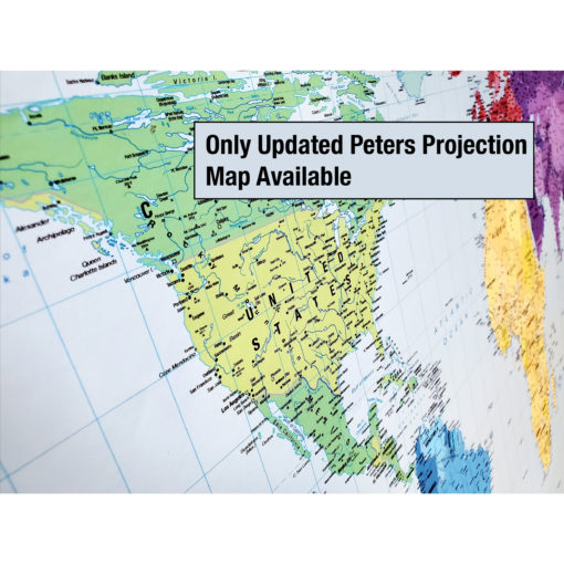 World Peters Projection Wall Map - Image 9