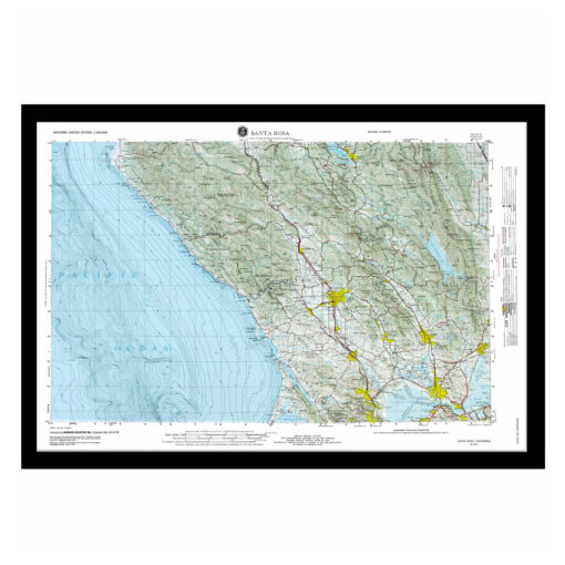 Santa Rosa, CA Regional Raised Relief Map by Hubbard Scientific - Image 7