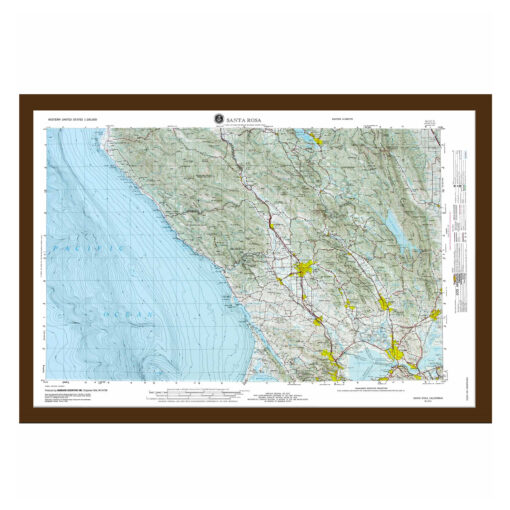 Santa Rosa, CA Regional Raised Relief Map by Hubbard Scientific - Image 6