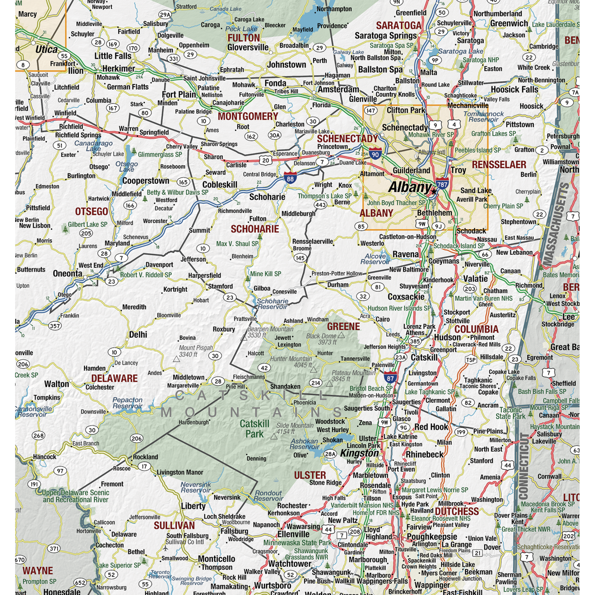 New York State Wall Map by MapShop - Image 2