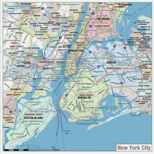 New York State Wall Map by MapShop - Image 3