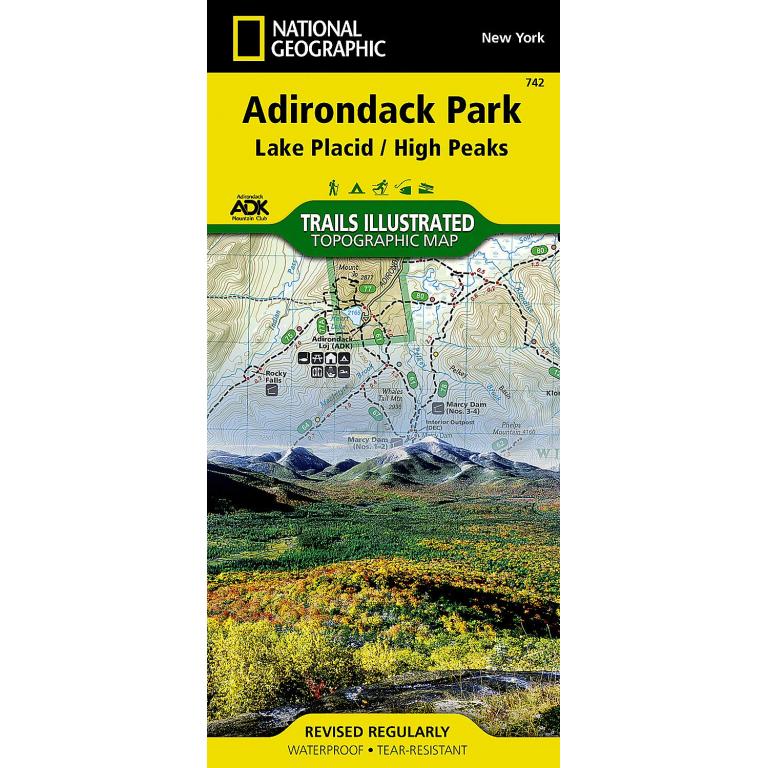 National Geographic - Adirondack Park: Lake Placid, High Peaks - Trails Illustrated National Park