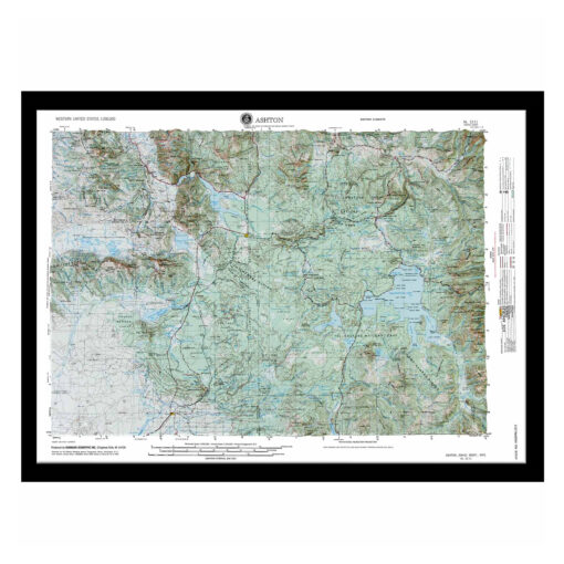 Ashton, ID Regional Raised Relief Map by Hubbard Scientific - Image 7