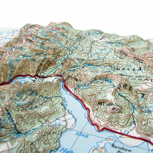 Ashton, ID Regional Raised Relief Map by Hubbard Scientific - Image 2