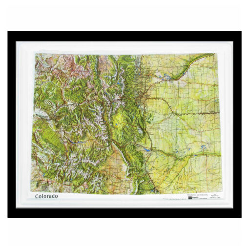 Colorado Satellite Raised Relief Map by Hubbard Scientific - Image 7