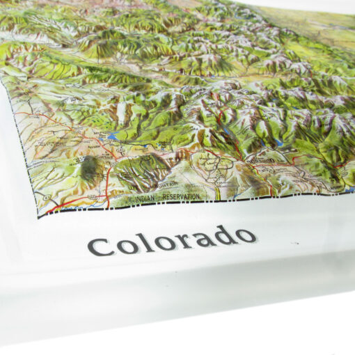 Colorado Satellite Raised Relief Map by Hubbard Scientific - Image 4