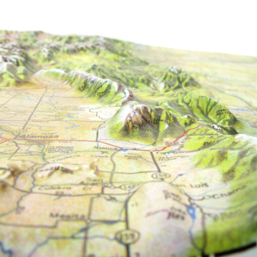 Colorado Satellite Raised Relief Map by Hubbard Scientific - Image 3