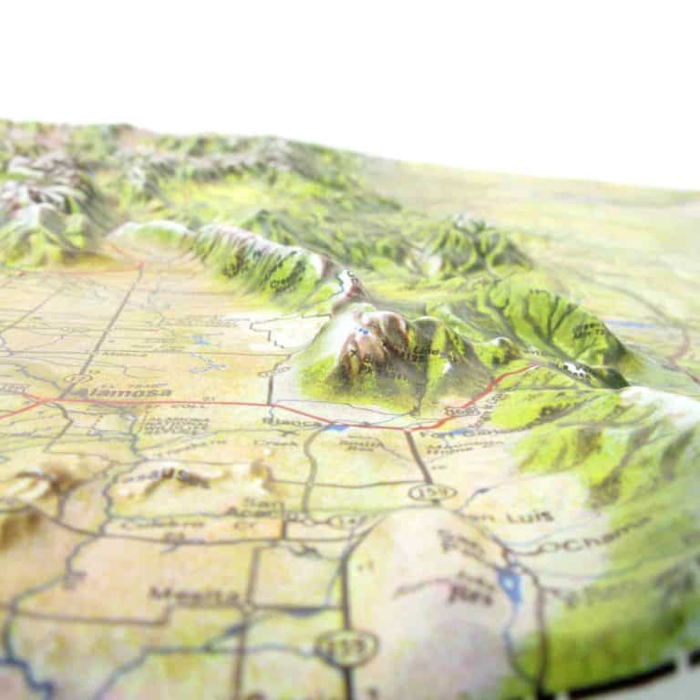 Colorado Satellite Raised Relief Map by Hubbard Scientific - The Map Shop