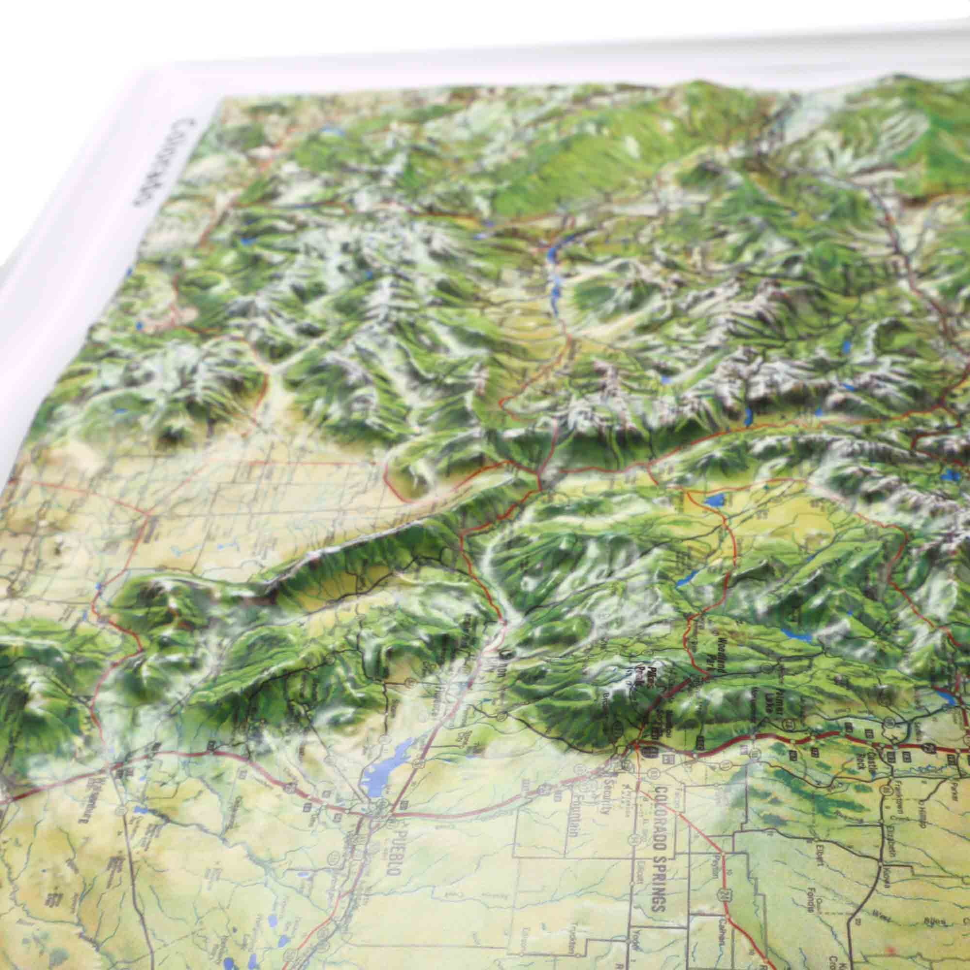 Colorado Satellite Raised Relief Map by Hubbard Scientific - The Map Shop