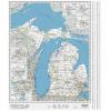 Michigan State Wall Map by MapShop