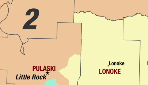 Arkansas 2024 Congressional Districts Wall Map by MapShop - Image 2