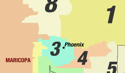 Arizona 2024 Congressional Districts Wall Map by MapShop - Image 2