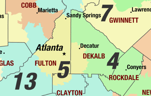 Georgia 2024 Congressional Districts Wall Map by MapShop - Image 2