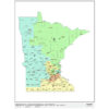 Minnesota 2024 Congressional Districts Wall Map by MapShop