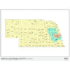 Nebraska 2024 Congressional Districts Wall Map by MapShop