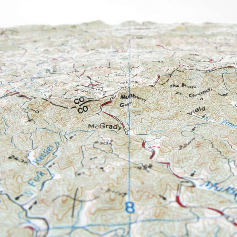 Winston Salem, NC Regional Raised Relief Map by Hubbard Scientific