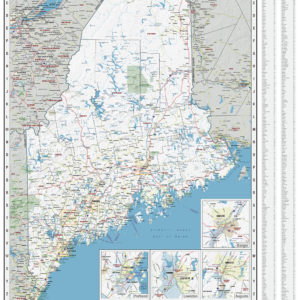 Maine State Wall Map by MapShop