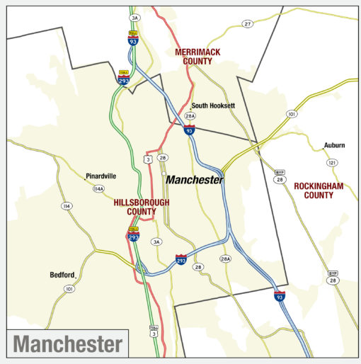 New Hampshire Territory Planner Wall Map by MapShop - Image 3