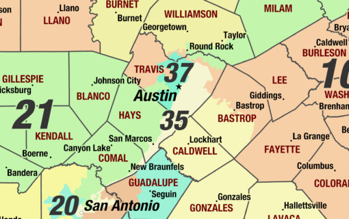 Texas 2024 Congressional Districts Wall Map by MapShop - Image 2