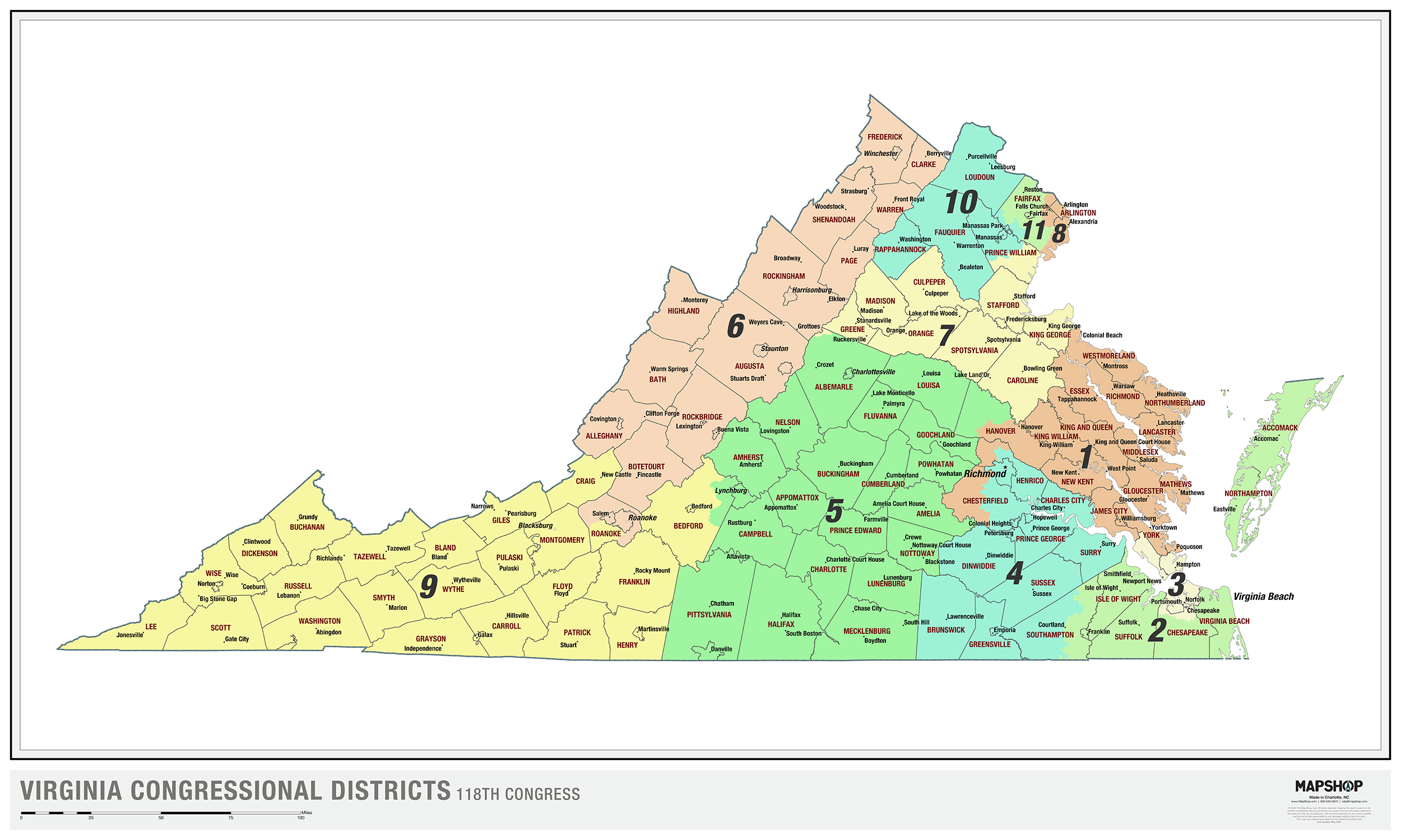 Virginia State Senate Districts 2024 - Ania Meridel