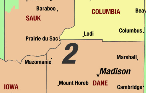 Wisconsin 2024 Congressional Districts Wall Map by MapShop - Image 2