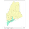Maine 2024 Congressional Districts Wall Map by MapShop